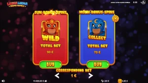 Tampilan visual slot Lucha Lucha Respin Rumble dengan tema gulat Meksiko yang meriah.