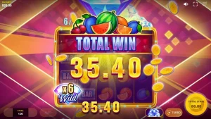 Tampilan visual slot Diamond Blitz 3 dengan latar belakang emas dan simbol permata yang berkilau.